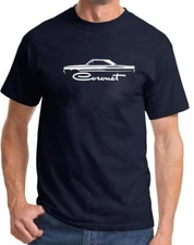 1966 1967 Coronet Hardtop Outline Design Tshirt NEW COLORS
