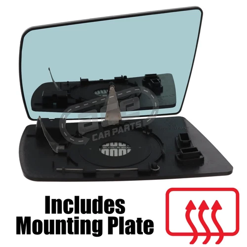 Mercedes C Class W202 Saloon 1991-2000 Heated Convex Mirror Glass Passenger Side