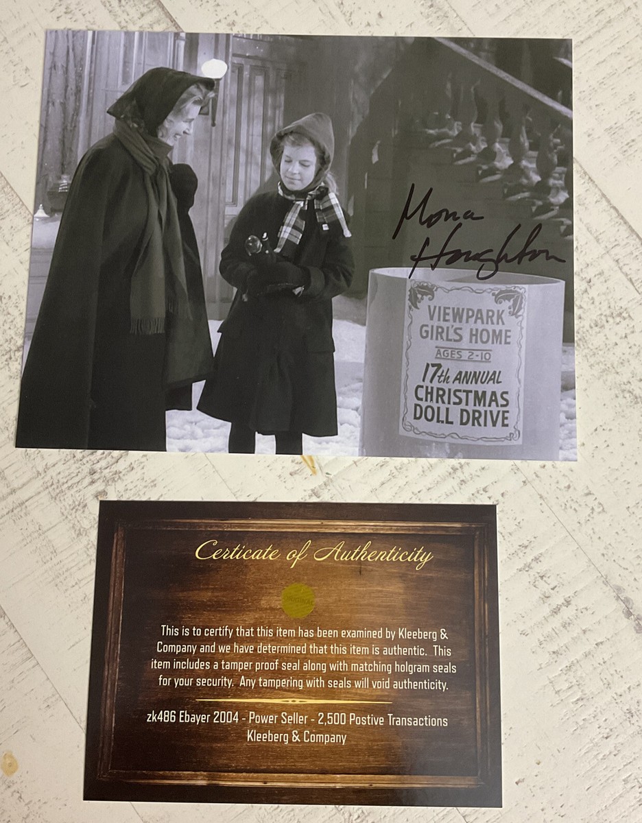 Autograph MONA HOUGHTON Twilight Zone 8x10 Five Characters In