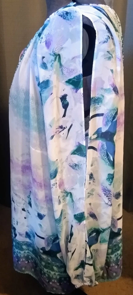 Jennifer Lopez Blouse Size 2X Armpits 29 In Shoulder Down 29 In Bottom 28 In - Image 4 of 4