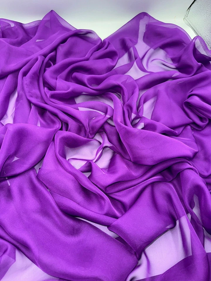 1 METER CADBURY SOFT CATIONIC CHIFFON FABRIC 58” WIDE - Image 3 of 4
