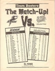 USA - Dallas Burn 1997 v New England Revolution - soccer programme
