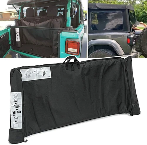 Soft Top Window Storage Bag For 2018-2024 Jeep Wrangler JL JLU 68358392AC