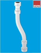 Condensing Boiler Condense Pipe Flexible Joiner 300mm Overflow 21.5mm 19mm-23mm