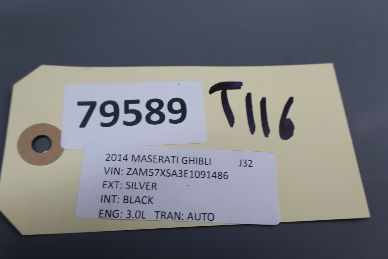 14-20 Maserati Ghibli Rear Trunk Latch Lock Sill Scuff Plate Trim Cover Oem