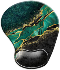 Ergonomic Mouse Pad with Wrist Support,Mouse Pads with Non-Slip PU Base for Home