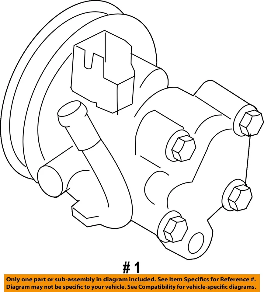Used Power Steering Pump fits: 2010 Kia Rio  Grade A - Image 4 of 4