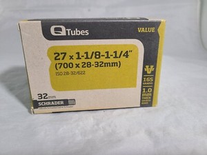 Four  (4) QTubes (Kenda) Bike Inner Tube, 700x28-32   /  Schrader Valve 32 mm