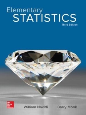 Elementary Statistics, 3rd Edition International Student Edition ISE Barry Monk