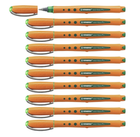 Tintenroller Stabilo Worker Medium 10Er Pack GrüN Robuste Spitze Neu