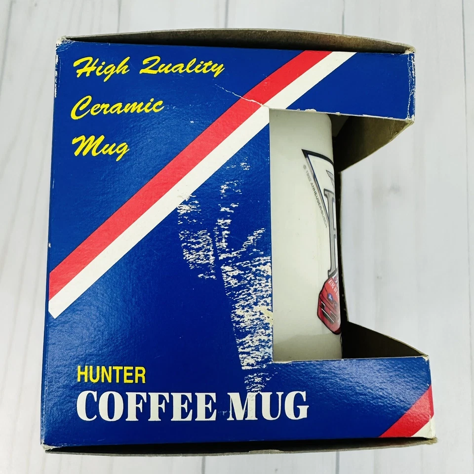 NASCAR Bill Elliot Ceramic #11 Budweiser Coffee Mug Hunter 1992 - Image 3 of 4