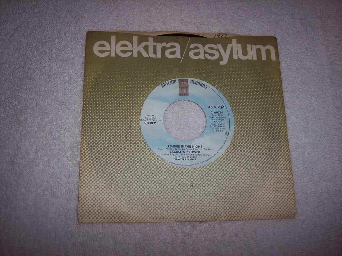 45&ndash;JACKSON BROWNE&ndash;TENDER IS THE NIGHT / ON THE DAY #714 | eBay
