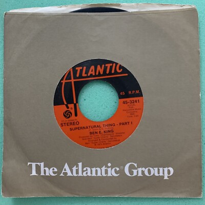 Ben E. King - Supernatural Thing - Part I / Part II 45 - Atlantic