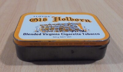 old holborn tobacco review OLD HOLBORN CIGARETTES TOBACCO ADVERTISIGN TIN BOX EMPTY