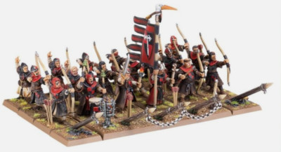 12 Bretonnia Peasant Bowmen Old World Archer command tow Bretonnian Warhammer