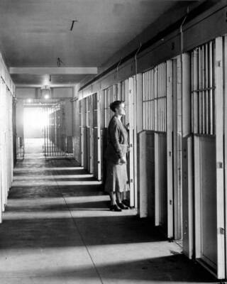 Superintendent of prison Ruth E Collins of Women s House of Detent .. Old Photo