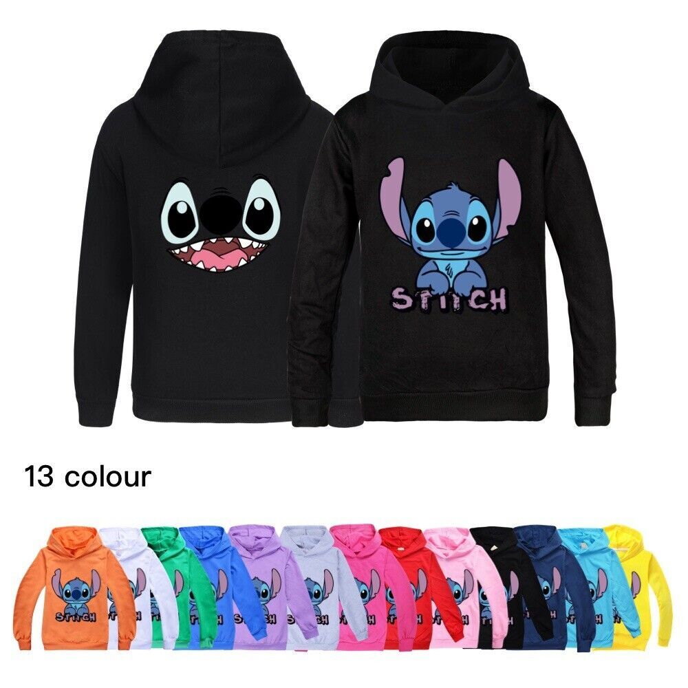 Lilo And Stitch TV Kinder Hoodie Jungen Mädchen Sweater Langärmeliges Hemd