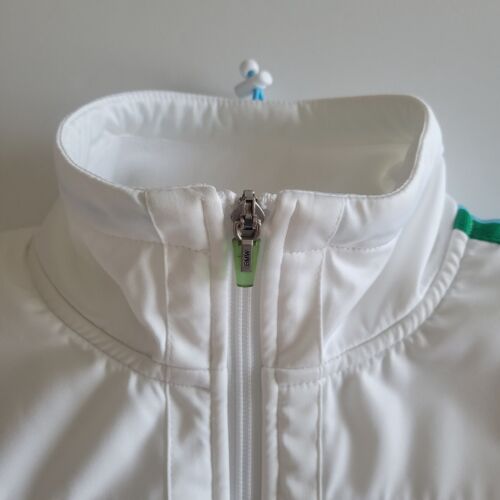 Chaqueta de Golf Damas BMW Golfsport Genuino Estilo de Vida Cremallera Completa Blanca Talla Pequeña - Imagen 2 de 8