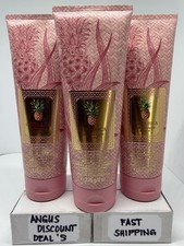 Bath  Body Works Costa RicaPink Pineapple Sunrise 3 PCS HydrationBody Cream,8oz