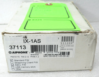 Aiphone IX-1AS LE/NE Sub Station Adaptor for IX Series [CTCNC]