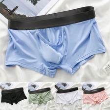 Mens Boxer Briefs Shorts-Panties Underwear Bulge Pouch Underpants Lingerie M 2XL