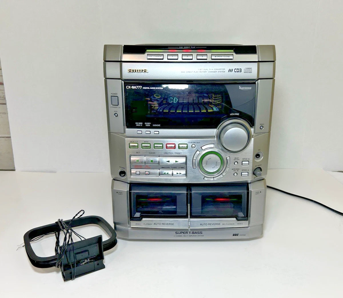 送料込み AIWA TMR400 カセット不動 Aiwa AM/FM Cassette Tape Home Audio Compact & Shelf Stereos for