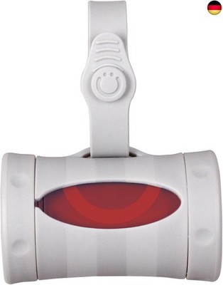 Ubbi Retractable Dog Poop Bag Holder and Dispenser with Silicone Strap Leash