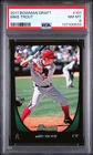 2011 BOWMAN DRAFT #101 MIKE TROUT ROOKIE PSA 8 ANGELS