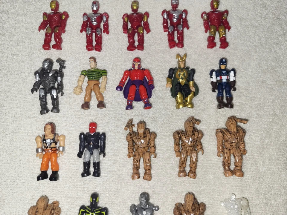 Marvel Mega Bloks Figures Mixed Lot Iron Man Red Skull Sandman Captain America - Image 3 of 4