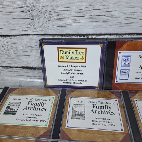 Family Tree Makers Family Archives CD-ROM by Broderbund Windows Mac Lot - Picture 6 of 10