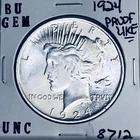 1924 P BU GEM PEACE SILVER DOLLAR UNC MS+++ U.S. MINT RARE COIN 8712