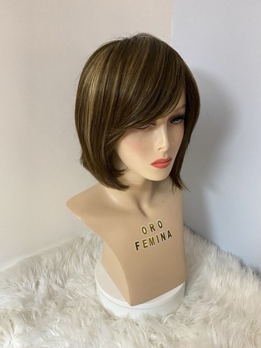 Premium Synthetic Wigs Short Modern Style Bob Colour Ice Mocha Rooted Brunette - Picture 15 of 16