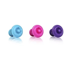 Vacu Vin 886060 Wine Stoppers Blister - Pink  Purple & Blue - Pack of 6