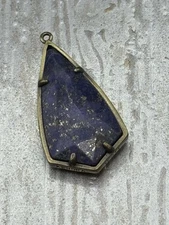 Kendra Scott Signed Lapis Lazuli Pendant (no Chain) 1.25”x 3/4”