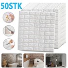 50x 3D Tapete Wandpaneele Selbstklebend Ziegel Wandaufkleber Schutzschichten DHL