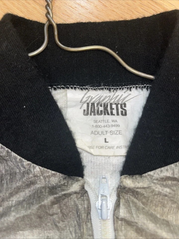 Cortavientos Tyvek Vintage Nylon Cremallera Completa Colorido Años 90 Para Hombre Grande Foto 2 de 4