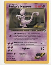 Rocket's Mewtwo (Jumbo) Pokemon Best of Game Tournament Promo #8 2003 on eBay