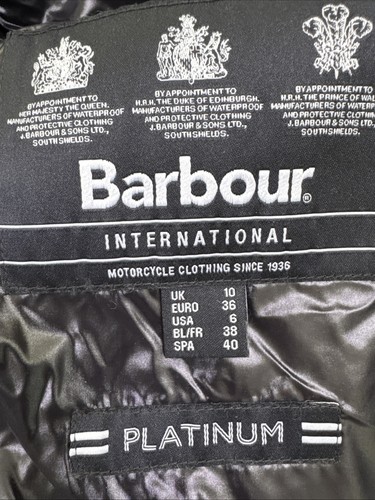 Barbour Platinum Jacket Size 10 - Picture 6 of 6