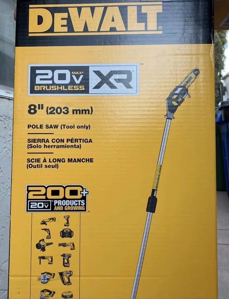 DEWALT DCPS620B 20V MAX XR Sierra de poste sin escobillas 8" herramienta podadora inalámbrica solamente Foto 2 de 4