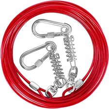 Dog Tie Out Cable - 10/15/20/25/30FT Heavy Duty for Large Dogs Up to 250LBS -...