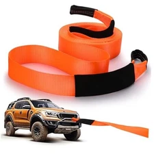 Windyun Correa de remolque de recuperación de 2 pulgadas x 50 pies, 2" x 50 ft