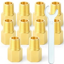 10 Pcs 18 Npt Brake Line Adapter Fittings 3824 Threads Inverted Flare 10 Pcs 18 Npt Brake Line Adapter Fittings 3824 Threads Inverted Flare