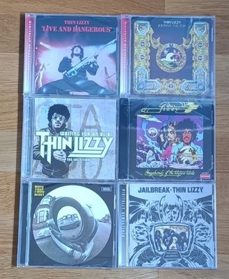Thin Lizzy CD Lot 6 CDs Jailbreak Johnny The Fox Live and Dangerous Vagabonds