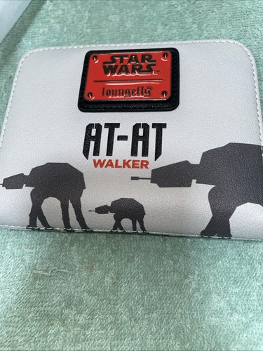 Disney Loungefly At At Wallet Star Wars Zip Around 5 In X 4 In New With Tags - Picture 2 of 10