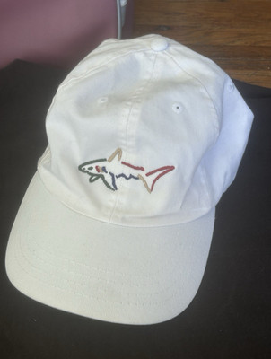Greg Norman White Shark Logo Adjustable Men s Golf Baseball Cap One Size