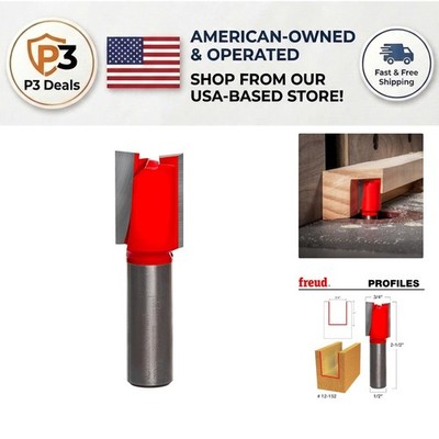 High-Speed 3/4'' Double Flute Straight Bit - Ideal for CNC and Handheld Routers