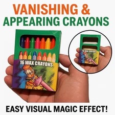 VANISHING & APPEARING CRAYONS Box Magic Trick Magician For Color Changing Book