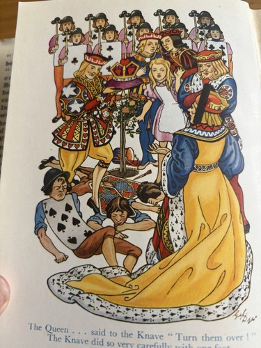Alice In Wonderland Lewis Carroll Foulsham’s Library Gill Dyer Vintage Book - Imagen 4 de 5
