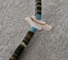 Zuni Heishi Bead Carved Bird Fetish Necklace Choker 14" — photo 3