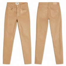 L'Agence Size 27 Margot High Rise Coated Skinny Jeans Candied Ginger NWD